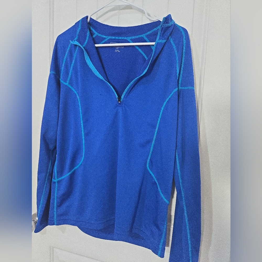 REI Men’s Blue 1/4 Zip Performance Pullover Large
